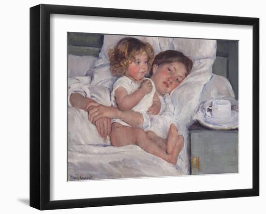 Breakfast in Bed, 1897-Mary Cassatt-Framed Giclee Print