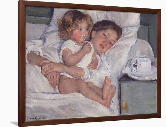 Breakfast in Bed, 1897-Mary Cassatt-Framed Giclee Print