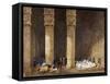 Breakfast in Egyptian Temple, from Empress Eugenie of France's Journey in Egypt-Charles Theodore Frere-Framed Stretched Canvas