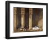 Breakfast in Egyptian Temple, from Empress Eugenie of France's Journey in Egypt-Charles Theodore Frere-Framed Giclee Print