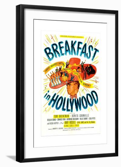 Breakfast In Hollywood, Tom Breneman, 1946-null-Framed Art Print