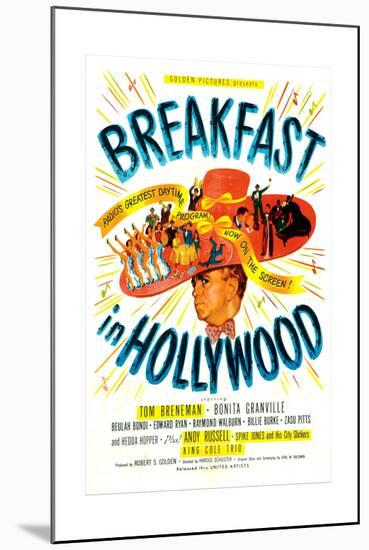 Breakfast In Hollywood, Tom Breneman, 1946-null-Mounted Art Print