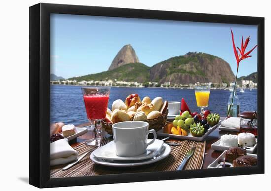 Breakfast In Rio De Janeiro-null-Framed Poster