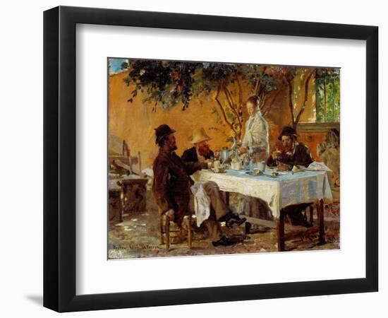 Breakfast in Sora-Peder Severin Krøyer-Framed Premium Giclee Print