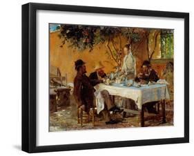 Breakfast in Sora-Peder Severin Krøyer-Framed Giclee Print