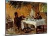 Breakfast in Sora-Peder Severin Krøyer-Mounted Giclee Print