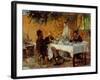 Breakfast in Sora-Peder Severin Krøyer-Framed Giclee Print