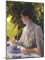 Breakfast in the Garden, 1883-Giuseppe De Nittis-Mounted Giclee Print