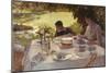 Breakfast in the Garden-Giuseppe De Nittis-Mounted Giclee Print