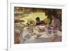 Breakfast in the Garden-Giuseppe De Nittis-Framed Giclee Print