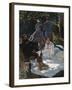 Breakfast in the Greenery-Claude Monet-Framed Premium Giclee Print