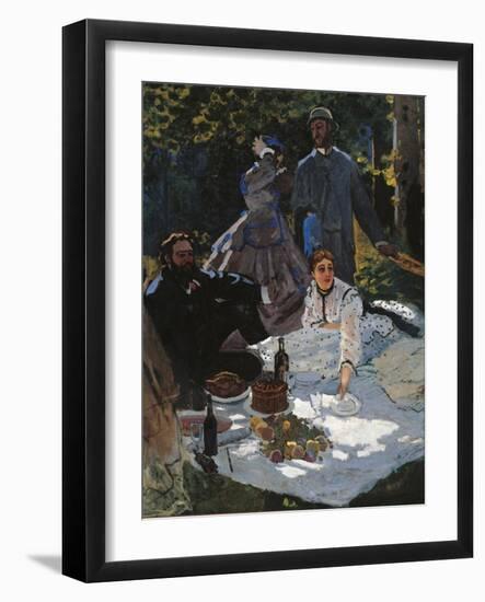 Breakfast in the Greenery-Claude Monet-Framed Art Print