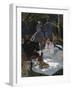Breakfast in the Greenery-Claude Monet-Framed Art Print