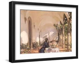 Breakfast in the Loggia, 1910-John Singer Sargent-Framed Giclee Print