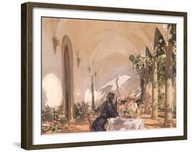 Breakfast in the Loggia, 1910-John Singer Sargent-Framed Giclee Print