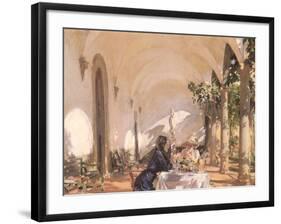 Breakfast in the Loggia, 1910-John Singer Sargent-Framed Giclee Print