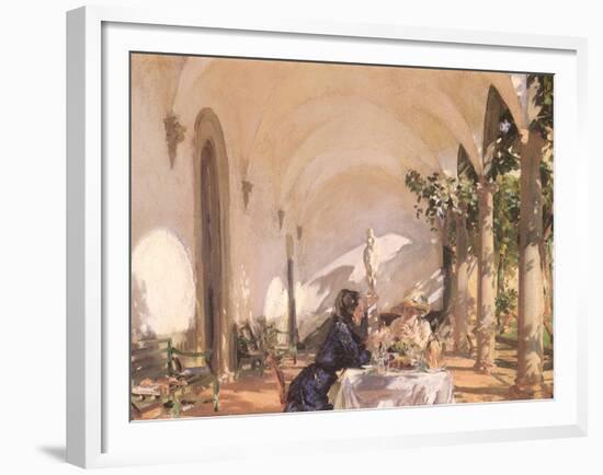 Breakfast in the Loggia, 1910-John Singer Sargent-Framed Giclee Print