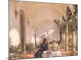 Breakfast in the Loggia, 1910-John Singer Sargent-Mounted Giclee Print