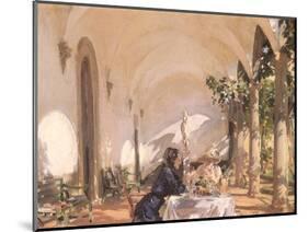 Breakfast in the Loggia, 1910-John Singer Sargent-Mounted Giclee Print