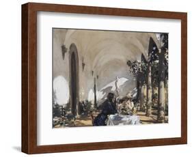 Breakfast in the Loggia-John Singer Sargent-Framed Giclee Print