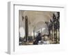 Breakfast in the Loggia-John Singer Sargent-Framed Giclee Print