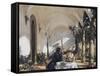 Breakfast in the Loggia-John Singer Sargent-Framed Stretched Canvas