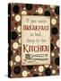 Breakfast Kitchen Brown-Diane Stimson-Stretched Canvas