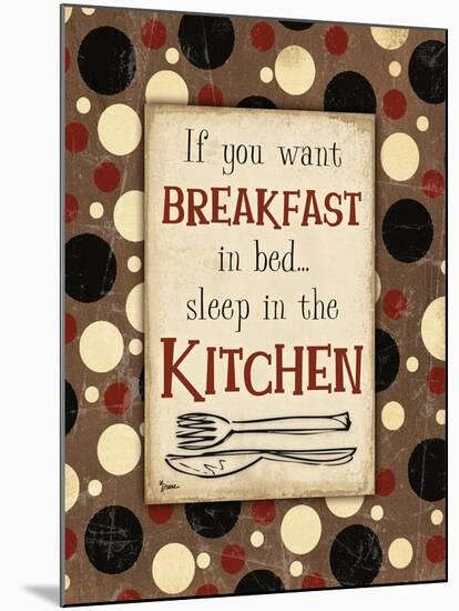Breakfast Kitchen Brown-Diane Stimson-Mounted Art Print