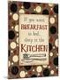 Breakfast Kitchen Brown-Diane Stimson-Mounted Art Print