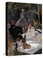 Breakfast on the Grass (Le Déjeuner Sur L'herbe)-Claude Monet-Stretched Canvas