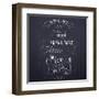 Breakfast on the Restaurant Menu Chalkboard-incomible-Framed Art Print