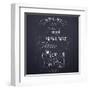 Breakfast on the Restaurant Menu Chalkboard-incomible-Framed Art Print