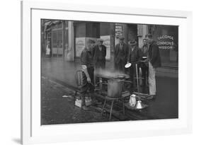 Breakfast Outside the Tacoma Commons Mission, 1930-Chapin Bowen-Framed Giclee Print