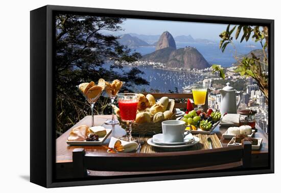 Breakfast Rio De Janeiro-luiz rocha-Framed Stretched Canvas