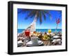 Breakfast Room on the Beach-luiz rocha-Framed Photographic Print