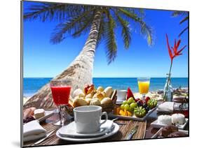 Breakfast Room on the Beach-luiz rocha-Mounted Photographic Print