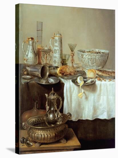 Breakfast Still Life, 1638-Willem Claesz. Heda-Stretched Canvas