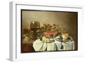 Breakfast Still Life with Roemer and a Crab-Pieter Claesz-Framed Giclee Print