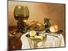 Breakfast Still Life with Roemer, Meat Pie, Lemon and Bread, 1640-Pieter Claesz-Mounted Giclee Print