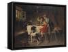 Breakfast Time-Adolf Eberle-Framed Stretched Canvas