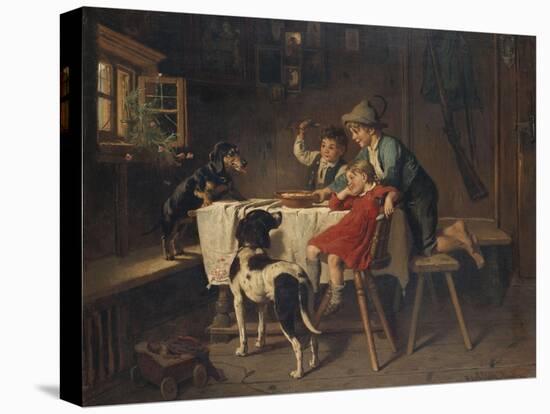 Breakfast Time-Adolf Eberle-Stretched Canvas
