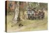 Breakfast under the Big Birch, from 'A Home' series, c.1895-Carl Larsson-Stretched Canvas