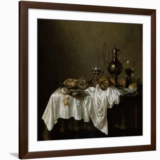 Breakfast with a Lobster, Dutch Painting of 17th Century-Willem Claesz Heda-Framed Giclee Print