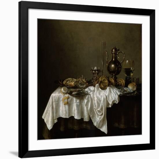 Breakfast with a Lobster, Dutch Painting of 17th Century-Willem Claesz Heda-Framed Giclee Print