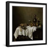 Breakfast with a Lobster, Dutch Painting of 17th Century-Willem Claesz Heda-Framed Giclee Print