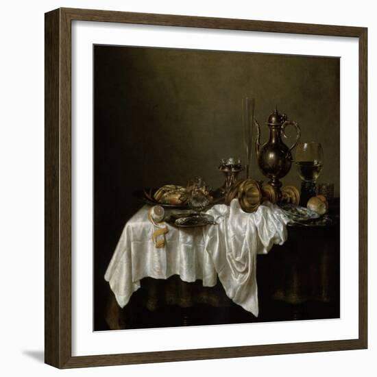 Breakfast with a Lobster, Dutch Painting of 17th Century-Willem Claesz Heda-Framed Giclee Print