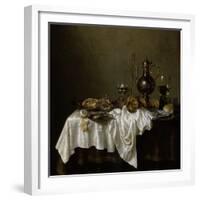 Breakfast with a Lobster, Dutch Painting of 17th Century-Willem Claesz Heda-Framed Giclee Print