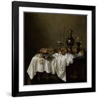 Breakfast with a Lobster, Dutch Painting of 17th Century-Willem Claesz Heda-Framed Giclee Print