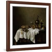 Breakfast with a Lobster, Dutch Painting of 17th Century-Willem Claesz Heda-Framed Giclee Print