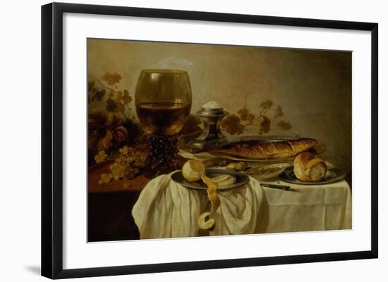 Breakfast with Fish and Tankard-Pieter Claesz-Framed Giclee Print